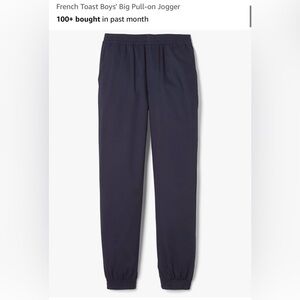 French Toast Boys' Navy Jogger pants